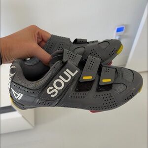 Women’s SoulCycle Cycling Shoes - Gray and Yellow